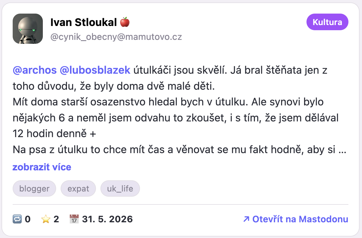 Náhled karty postu